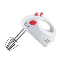 Batteur à main électrique 5 vitesses 120W avec crochet pétrisseur, batteur à œufs, moteur AC en cuivre pur, refroidissement efficace, batteur à gâteau portatif