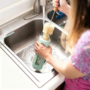 Custom Logo All Natural <strong>Bottle</strong> <strong>Brush</strong> and Straw Set Sisal Bristles and Wood Handle <strong>Bottle</strong> Cleaners for Washing Narrow <strong>Bottles</strong> - Product Image 5