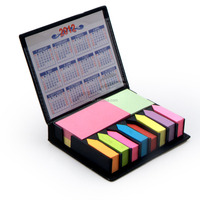 Calculatrice de papeterie innovante en plastique avec affichage à 8 chiffres, alimentée à l'énergie solaire, notes adhésives, calendrier et stylo