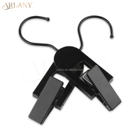 Porte-extensions capillaires en acrylique avec pinces individuelles pour vêtements, pantalons, foulards, perruques, présentation en salon et rangement d'extensions de cheveux