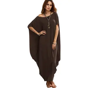 Boat Neck Caftan Harem dubai Muslim casual long dress