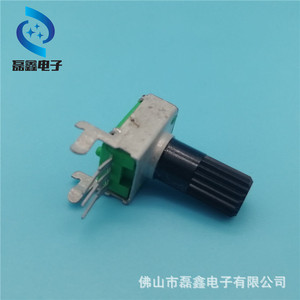 Rv093 Rotary Potentiometer B1K B1M Insulated <b>Black</b> Plastic With <b>Bracket</b> Straight Leg Adjustment Knob - Product Image 4