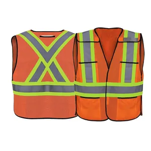 Safety Item Custom Mesh High Visibility Safety Jacket Reflective Vest With Pockets Reflective Jacket Vest Safety Equipment