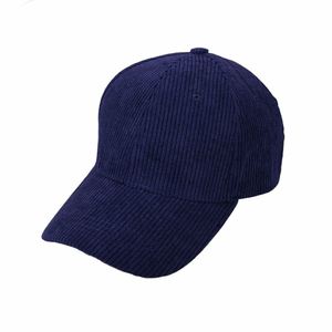Gorro de Béisbol de Pana con Rayas Verticales de Color Sólido, Gorro Deportivo Informal Cálido para Otoño e Invierno, Gorro de Béisbol Personalizado para Mujer - Product Image 5
