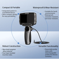 Usine avant LED éclairage endoscope caméra Portable 16W 2.4mm tuyau Flexible endoscope Inspection voiture endoscope caméra