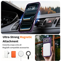Funda Magnética Premium para Teléfono con Soporte Ajustable, Protección de Cámara a Prueba de Golpes, Cubierta Suave al Tacto para iPhone 16 17 18 Pro Max