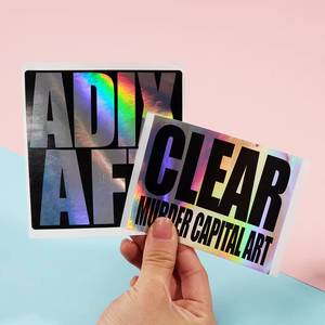 Özel yumurta kabuğu etiket su geçirmez holografik vinil yapışkan kişiselleştirilmiş Graffiti destrulaser lazer siyah yumurta kabuğu sticker - Product Image 2
