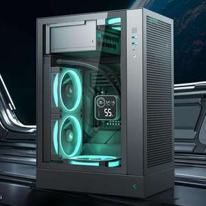 Gabinete de PC Deepcool Ch170 Plus Negro/Blanco con Vidrio Templado M-atx, Compatible con Enfriador AIO de 240 mm para Gamers Ch170 Plus - Product Image 2