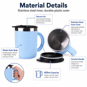 Tasse Auto avec Logo personnalisé, bouteille pour étudiants, cadeaux promotionnels, nouvelle collection - Product Image 4
