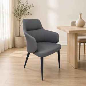 Sillón Modern Accent de Polonia, Sillón de Salón de Cuero PU con Patas de Metal, Cómodo para el Hogar, Sala de Estar, Fotel Wypoczynkowy EU - Product Image 1