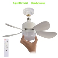 Vente en gros Salon intérieur Ventilateur de plafond à intensité variable Mini ventilateur rotatif à 360 ° Ventilateur de plafond télécommandé