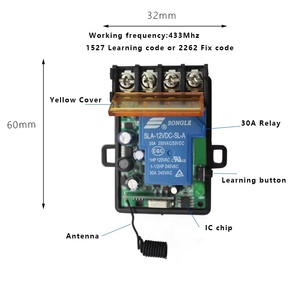 <span class=keywords><strong>RF</strong></span> Transmitter 433 Mhz điều khiển từ xa với không dây điều khiển từ xa chuyển đổi DC 12V 1CH Relay Receiver mô-đun - Product Image 5