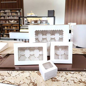 Cajas de embalaje de papel <span class=keywords><strong>para</strong></span> <span class=keywords><strong>cupcakes</strong></span> de lujo personalizadas de fábrica, contenedor, <span class=keywords><strong>caja</strong></span> de embalaje de papel <span class=keywords><strong>para</strong></span> panadería con inserto - Product Image 4