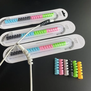 أغطية سلكية حلزونية من السيليكون لأطراف كابلات USB لمعظم خطوط بيانات الهواتف المحمولة والأجهزة اللوحية - Product Image 1