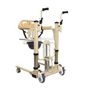 เครื่องย้ายผู้ป่วยไฮดรอลิกสำหรับผู้สูงอายุ รุ่น 001-0025 พร้อมล้อและที่นั่ง - Product Image 1