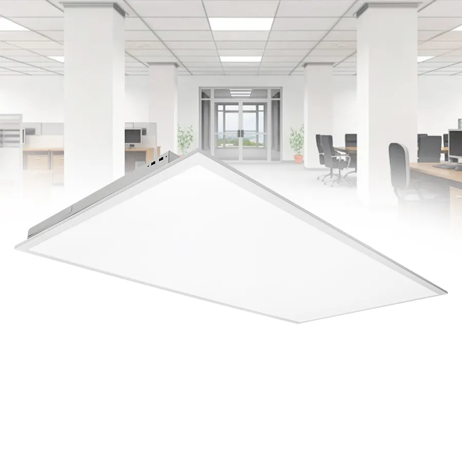 Modern Design High Lumens Flat Panel Power CCT Switchable 277V 347V Dimmable Back Lit LED Panel Light