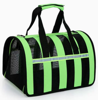 Sac à dos de voyage souple et tendance pour chat et chien avec fermeture éclair, sacoche bandoulière portable et respirante pour animaux de compagnie