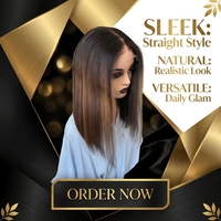 Perruque Bob en Cheveux Humains Vierges Sans Colle, Dentelle Transparente HD 13x6 Pré-Pluckée, Raie au Milieu, Pour Femmes Noires, Usage Quotidien, Vente en Gros