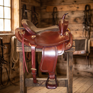 Silla de Montar para Caballo Mega Impex 2018, Personalizada, de Cuero Marrón, Modelo MI_4918 - Product Image 3