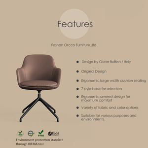 Nuevo DISEÑO DE Italia Lujo Premium cómodo Oficina tela cuero tapicería ejecutiva giratoria tarea Conferencia reunión silla - Product Image 4