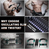 Nouvel équipement de fitness en acier durable en forme de U, réglable à la main, pour le renforcement des poignets, des biceps et des bras (Power Twister)