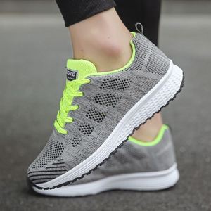 Scarpe vulcanizzate da passeggio in Mesh traspirante alla moda scarpe sportive bianche da donna Tennis da donna scarpe da Fitness - Product Image 5