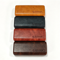 Étui à lunettes élégant en daim avec logo personnalisé et logo en feuille d'or, pochette souple et portable pour magasins d'optique