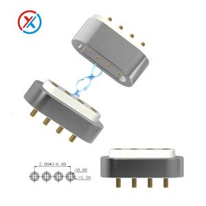 Chine personnalisé 4PIN 5PIN 10PIN connecteur magnétique d'électrode élastique à courant élevé broche Pogo magnétique - Product Image 5