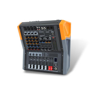 Table de mixage active professionnelle EP-4, 4 canaux, amplificateur intégré 2x300W, réduction du bruit pour scène, réunions, discours, karaoké - Product Image 1