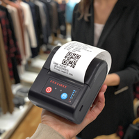 Printer Label termal genggam Mini 58mm, Printer Label termal portabel Bluetooth Android & Ios nirkabel, mengandung ponsel