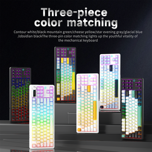 Ajazz Ak870 V2 Tri-mode <strong>Mechanical</strong> Gaming <strong>Keyboard</strong> Wired/wireless Kailh Switch Hot-swappable Gasket Mount Rgb Gaming <strong>Keyboard</strong> - Product Image 5