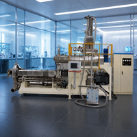 Extrudeuse automatique à double vis en acier inoxydable pour la ligne de traitement des mélanges de base et des prémélanges nutritionnels pour aliments pour animaux de compagnie