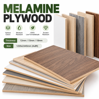 Panneau de contreplaqué mélaminé E0 18 mm à faible teneur en formaldéhyde, qualité meuble, pour armoires de cuisine, placards et étagères