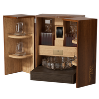 Boîte de rangement pour bouteilles de vin en bois massif haut de gamme, design moderne, multi-couches, multifonctionnelle, pour les fêtes, emballage en bois