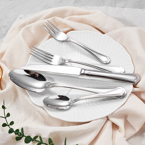 Juego de Cubiertos de Lujo Modernos de Acero Inoxidable Dorado, Cubertería Occidental Completa con Tenedor y Cuchillo para Vajilla de Restaurante - Product Image 4