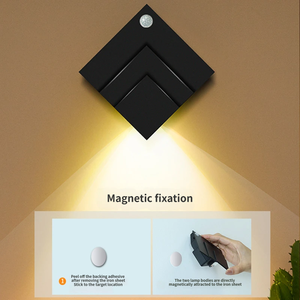 Lampe murale rechargeable à détecteur de mouvement PIR, veilleuse LED magnétique, éclairage de marche et de plaque de porte pour escalier, couloir, chambre - Product Image 3