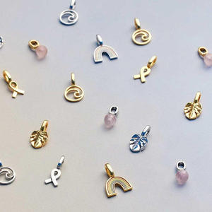 Xixi Bán Buôn Tùy Chỉnh Tự Làm Mặt Dây Charms Thời Trang Trang Sức Mặt Dây Chuyền Vàng Charms Cho Vòng Cổ Vòng Đeo Tay Làm - Product Image 2