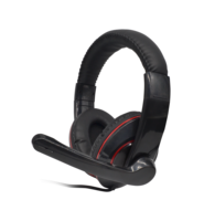 Casque filaire supra-auriculaire avec micro, bandeau extensible réglable, casque de jeu USB 3,5 mm pour PC, ordinateur portable, bureau, jeux