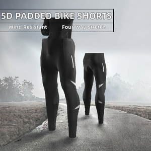 Nouveauté : Sous-vêtements de cyclisme Surphy 5D rembourrés, extensibles dans 4 directions, coupe-vent, en spandex/polyester, shorts pour hommes - Product Image 2