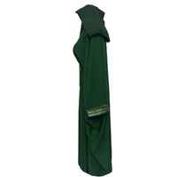 Abaya brodée sur mesure pour femmes, tissu de haute qualité de Dubaï, robe pour l'Aïd et le Ramadan avec de longues manches chauve-souris