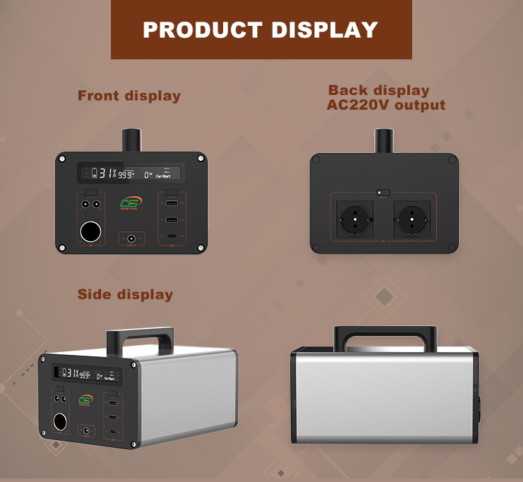 500w USB Output Portable Solar Power Station Large Capacity 0