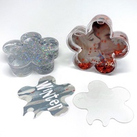 Cadeaux de Noël, cadre photo en forme de dôme en plastique avec paillettes liquides, globe à neige avec impression personnalisée, base en caoutchouc PVC