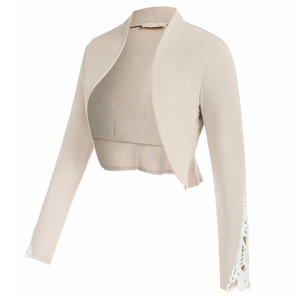 Robe en coton à manches longues, détail en Crochet pour femmes, tissu décoratif, ouvert, printemps, OEM, - Product Image 2