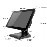 Система POS LICON 15,6 дюйма, складная, с 10-точечным емкостным сенсорным экраном, Windows 10, Intel I3, Wi-Fi 6, для аптек, гарантия 3 года