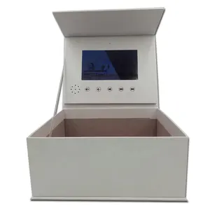 Aangepaste Luxe Lcd-Scherm Geschenkdoos Met Video En Foto Bericht Voor Kerst Bruiloft Verloving Verjaardagen 7"