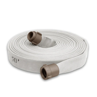 Tuyau d'incendie flexible en polyester avec doublure EPDM, simple ou double enveloppe, 38-65 mm, 400 PSI, pour la protection incendie industrielle