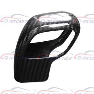 In fibra di carbonio reale pomello del cambio a secco adesivo in carbonio decorazione per ford f150 - Product Image 2