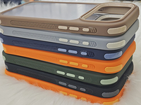 Étui de téléphone Premium 2 en 1 à double couleur, résistant aux chocs, transparent en PC+TPU pour iPhone 17 Pro Max