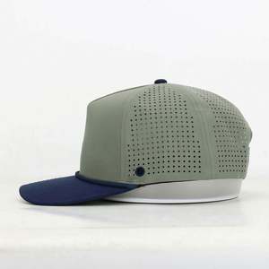 Casquettes de sport BSCI personnalisées en gros, 5 panneaux, imperméables, 100 % polyester, pour le golf, le baseball et la course, pour hommes et femmes - Product Image 3