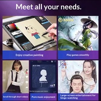 Tablet Pad Pro 4G 16GB + 512GB Kompatibel Semua Jaringan Android MTK Layar 10.1-inci Perangkat 2-in-1 untuk Pekerjaan Kantor, Hiburan, dan Game